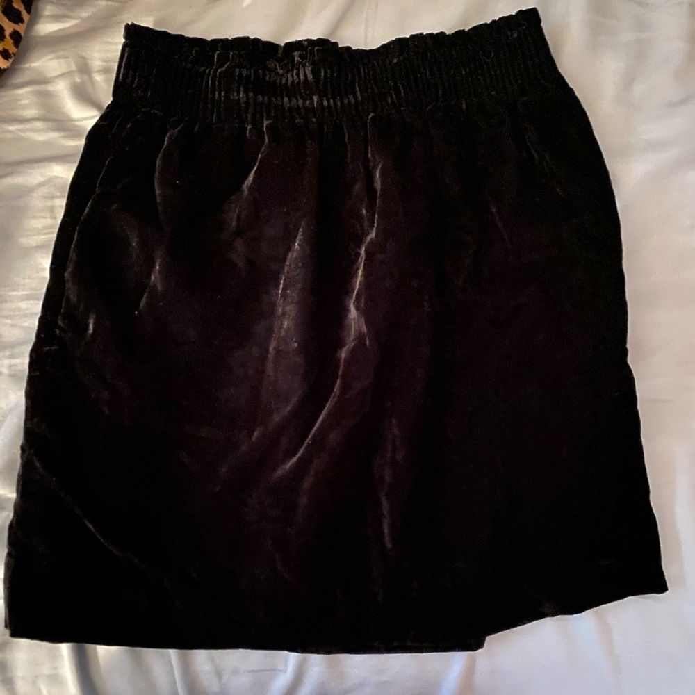 Euc j crew velvet skirt
